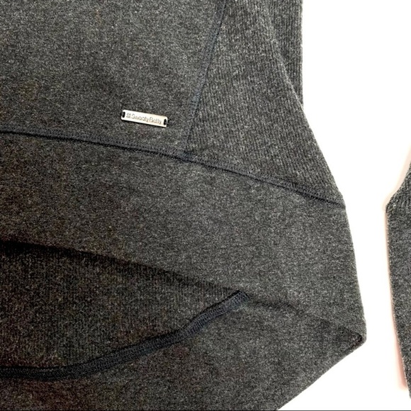 Sweaty Betty Lounge Hoodie In Dark Charcoal Grey - Picture 5 of 9